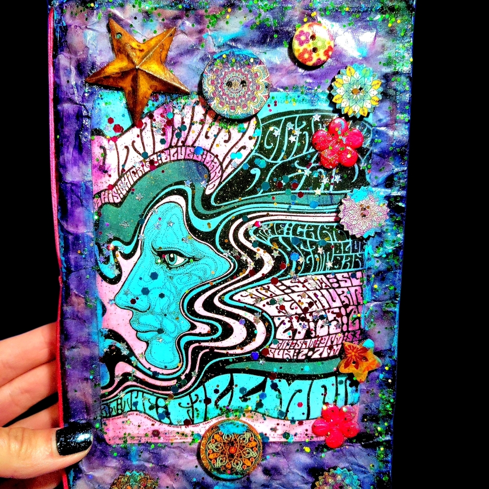Grateful Dead Music Inspired Junk Journal Handmade Vintage Creative Notebook - Picture 13 of 13